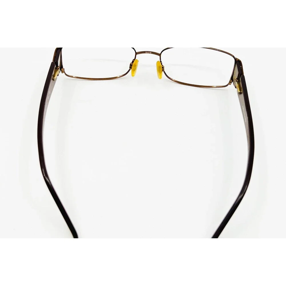 Sophia Loren Eyeglasses Womens Brown Gold M185 Floral Temple 54-18-135